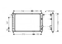 Radiateur, refroidissement du moteur 81002008 International Radiators