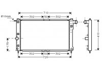 Radiateur, refroidissement du moteur 81002009 International Radiators