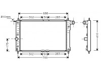 Radiateur, refroidissement du moteur 81002014 International Radiators