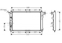 Radiateur, refroidissement du moteur 81002015 International Radiators