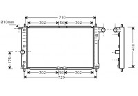 Radiateur, refroidissement du moteur 81002016 International Radiators