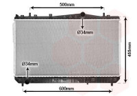 Radiateur, refroidissement du moteur 81002052 International Radiators