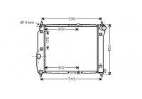 Radiateur, refroidissement du moteur 81002066 International Radiators