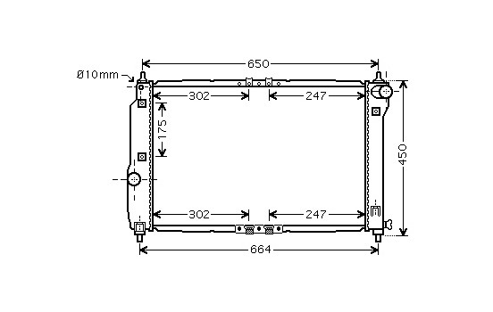 Radiateur, refroidissement du moteur 81002067 International Radiators