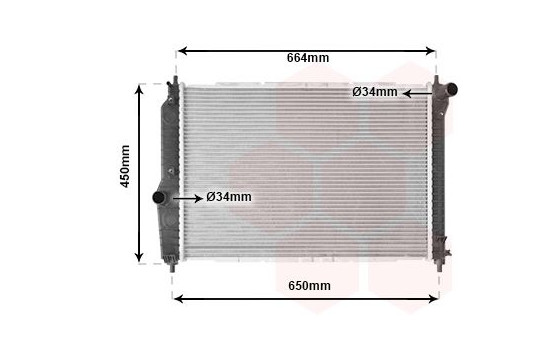 Radiateur, refroidissement du moteur 81002067 International Radiators, Image 2