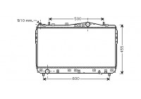 Radiateur, refroidissement du moteur 81002073 International Radiators