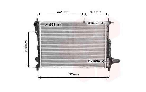 Radiateur, refroidissement du moteur 81002075 International Radiators, Image 2