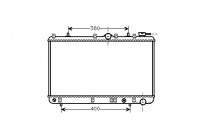 Radiateur, refroidissement du moteur 82002005 International Radiators