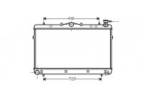 Radiateur, refroidissement du moteur 82002043 International Radiators