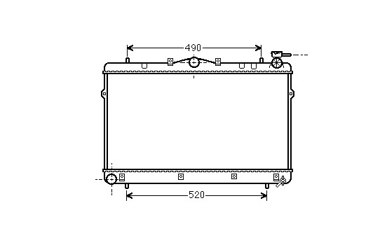Radiateur, refroidissement du moteur 82002043 International Radiators