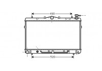 Radiateur, refroidissement du moteur 82002044 International Radiators
