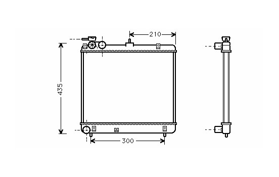Radiateur, refroidissement du moteur 82002051 International Radiators