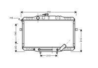 Radiateur, refroidissement du moteur 82002055 International Radiators