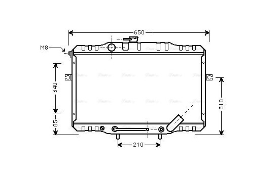 Radiateur, refroidissement du moteur 82002055 International Radiators, Image 2