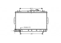 Radiateur, refroidissement du moteur 82002088 International Radiators