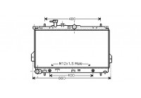Radiateur, refroidissement du moteur 82002096 International Radiators