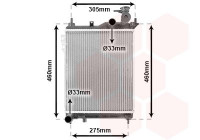 Radiateur, refroidissement du moteur 82002099 International Radiators