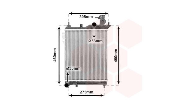 Radiateur, refroidissement du moteur 82002099 International Radiators