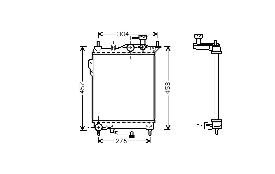 Radiateur, refroidissement du moteur 82002099 International Radiators, Image 2