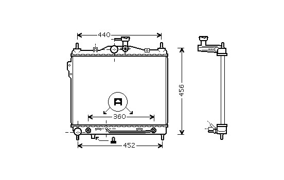 Radiateur, refroidissement du moteur 82002100 International Radiators