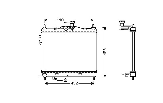 Radiateur, refroidissement du moteur 82002101 International Radiators