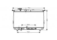 Radiateur, refroidissement du moteur 82002107 International Radiators
