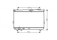 Radiateur, refroidissement du moteur 82002111 International Radiators