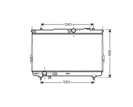 Radiateur, refroidissement du moteur 82002111 International Radiators