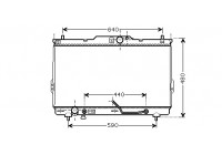 Radiateur, refroidissement du moteur 82002114 International Radiators