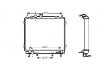 Radiateur, refroidissement du moteur 82002115 International Radiators