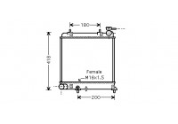 Radiateur, refroidissement du moteur 82002129 International Radiators