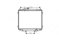 Radiateur, refroidissement du moteur 82002145 International Radiators