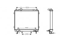 Radiateur, refroidissement du moteur 82002146 International Radiators