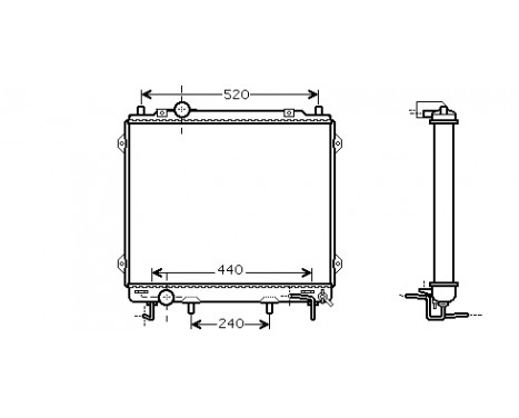 Radiateur, refroidissement du moteur 82002146 International Radiators