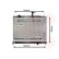 Radiateur, refroidissement du moteur 82002170 International Radiators, Vignette 2
