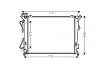 Radiateur, refroidissement du moteur 82002172 International Radiators