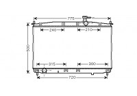 Radiateur, refroidissement du moteur 82002173 International Radiators