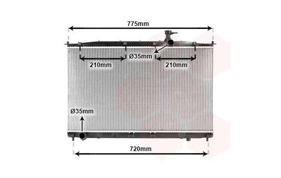 Radiateur, refroidissement du moteur 82002173 International Radiators, Image 2