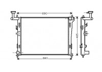 Radiateur, refroidissement du moteur 82002179 International Radiators