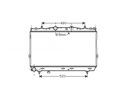 Radiateur, refroidissement du moteur 82002187 International Radiators