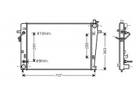 Radiateur, refroidissement du moteur 82002203 International Radiators