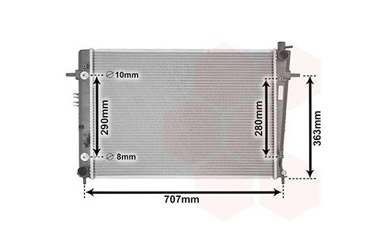 Radiateur, refroidissement du moteur 82002203 International Radiators, Image 2