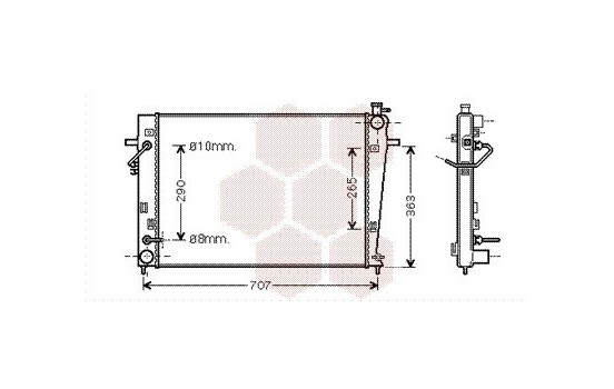 Radiateur, refroidissement du moteur 82002247 International Radiators, Image 2