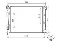 Radiateur, refroidissement du moteur 82002274 International Radiators