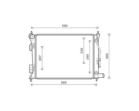 Radiateur, refroidissement du moteur 82002276 International Radiators