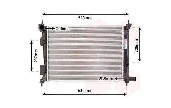 Radiateur, refroidissement du moteur 82002277 International Radiators, Image 2