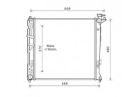 Radiateur, refroidissement du moteur 82002282 International Radiators