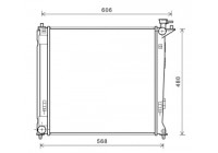 Radiateur, refroidissement du moteur 82002284 International Radiators