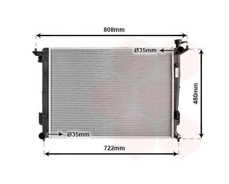 Radiateur, refroidissement du moteur 82002285 International Radiators, Image 2