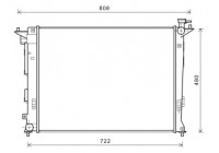 Radiateur, refroidissement du moteur 82002285 International Radiators
